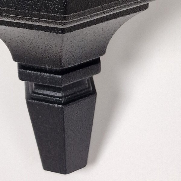 Außenleuchte IP44 E27 Schwarz Glas Aluminium Rustikal