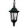 Außenlampe Schwarz IP44 E27 Glas Aluminium Rustikal