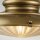 Außenlampe Wand IP44 in Messing antik E27 Glas Aluminium