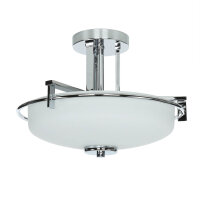 LED Deckenleuchte Bad satiniertes Glas blendarm IP44