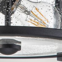 Deckenlampe außen rund Ø 33 cm Schwarz...