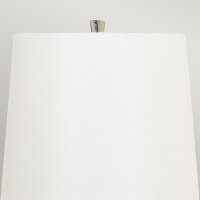 Tischlampe groß 79 cm hoch Schwarz Weiß Stoff...