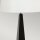 Tischlampe groß 79 cm hoch Schwarz Weiß Stoff Metall E27