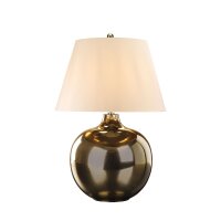 Große Tischlampe in Bronze Elfenbein 71 cm...