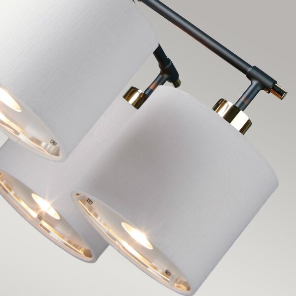 Deckenlampe 5-flammig E27 höhenverstellbar blendarm