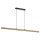 Hängelampe Schwarz Natur 126 cm 3200 K Holz Metall