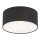 Deckenlampe Stoffschirm Ø31 cm rund E27 in Schwarz
