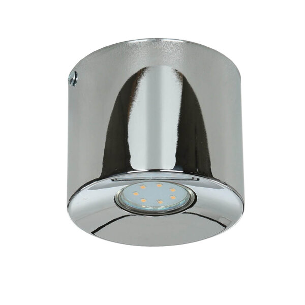 Deckenstrahler in Chrom Metall GU10 akzentuiertes Licht