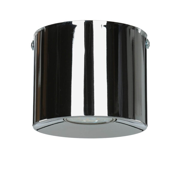 Deckenstrahler in Chrom Metall GU10 akzentuiertes Licht