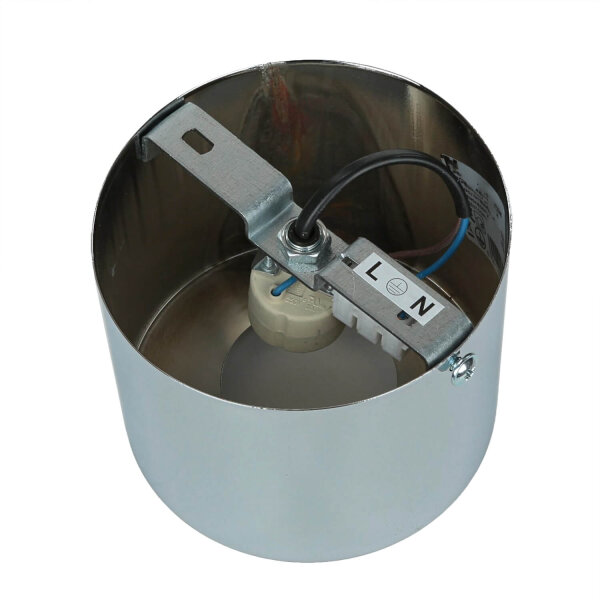 Deckenstrahler in Chrom Metall GU10 akzentuiertes Licht