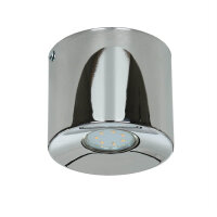 Deckenstrahler in Chrom Metall GU10 akzentuiertes Licht