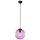 Pendelleuchte Schwarz Rosa E27 Glas Metall Modern