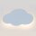 Wandleuchte Kinderzimmer Wolke 2x G9 Hellblau Metall