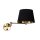 Wandlampe Schlafzimmer Schwenkarm Schalter E27 Gold Schwarz