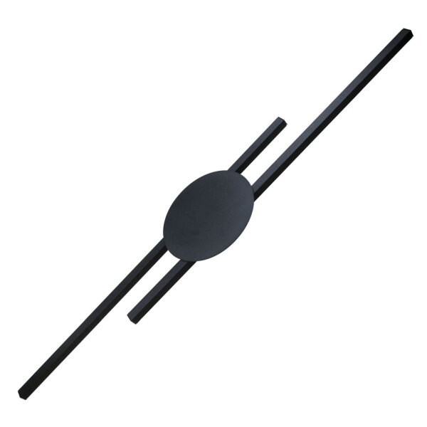Indirekte Wandlampe LED Schwarz 3000 K Metall 86 cm lang