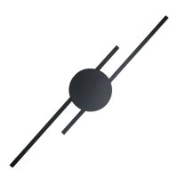 Indirekte Wandlampe LED Schwarz 3000 K Metall 86 cm lang