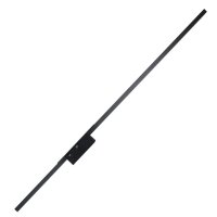 LED Wandlampe 3000 K Schwarz Metall flach lang 93 cm