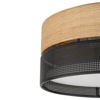 Deckenleuchte rund Ø 50 cm blendarm Schwarz...