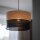 Hängelampe verstellbar E27 Ø 38 cm Schwarz Natur CANTU