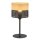 Tischleuchte Schwarz Natur E27 40 cm Modern CANTU
