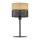 Tischleuchte Schwarz Natur E27 40 cm Modern CANTU