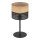 Tischleuchte Schwarz Natur E27 40 cm Modern CANTU