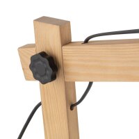 Schreibtischlampe Holz Metall 52 cm verstellbar Junges...