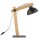 Schreibtischlampe Holz Metall 52 cm verstellbar Junges Wohnen