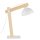Schreibtischlampe verstellbar 52 cm Holz Metall E27