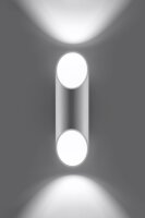 Wandlampe Up & Down Spot Weiß H:30cm...