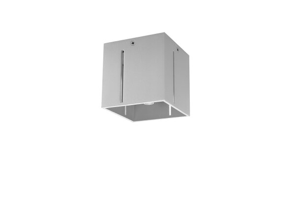 Deckenleuchte Grau quadratisch Würfel B:10cm G9