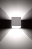 Quadratische Bauhaus Wandleuchte