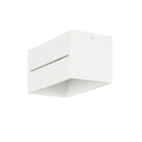 Deckenleuchte Wei&szlig; Aluminium L:20cm eckig Modern 2x G9