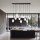 Hängelampe groß 100 cm 9x E14 Glas höhenverstellbar