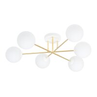 Deckenlampe ANNETTA Metall Glas Kugel Schirme