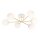 Deckenlampe ANNETTA Metall Glas Kugel Schirme