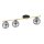 Deckenleuchte BEPPE Schwarz Graphit Gold E14