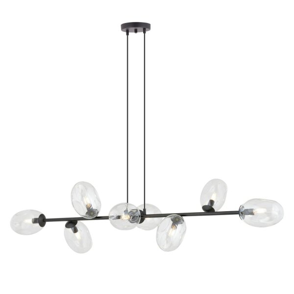 Hängelampe verstellbar Glas Metall 140 cm breit groß