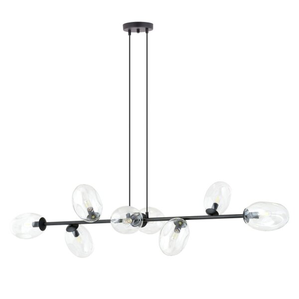 Hängelampe verstellbar Glas Metall 140 cm breit groß