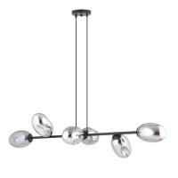 Hängelampe Rauchglas verstellbar 120 cm lang