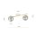 Deckenlampe LUISELLA 55 cm lang Weiß Graphit Gold