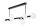 Deckenlampe Glas Metall Kugelschirme Schwarz Wei&szlig; 102 cm lang