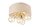 Deckenleuchte Stoff Metall rund &Oslash; 35 cm Natur Gold 4x E27