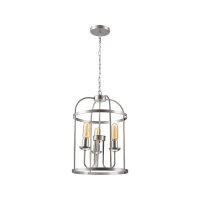 Pendelleuchte 3-flammig E27 &Oslash; 35,5 cm in Silber...