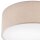Deckenlampe Stoff in Gold rund Ø 35 cm E27 blendarm Modern