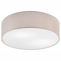 Deckenlampe rund &Oslash; 45 cm f&uuml;r 2x E27 Stoff blendarm Modern