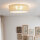 Deckenlampe Stoff Ø 45 cm rund flach blendarm 2x E27
