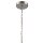 Kronleuchter Metall in Silber 5-flammig E27 Ø 45 cm Rustikal