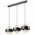 Hängelampe Schwarz Gold 3-flammig E27 B: 60 cm Metall