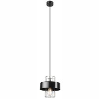 H&auml;ngelampe Metall Schwarz Chrom &Oslash; 20 cm E27...